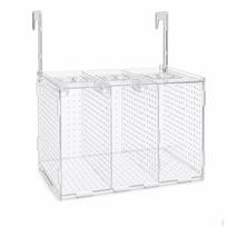 Acrylic Aquarium Isolation Box for Breeding and Fry Rearing Three Grids 40x15x20cm Customizable Size Three Grids 40x20x30cm white