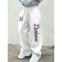 Men's versatile solid color drawstring loose casual sports trousers, spring and autumn men's outdoor home casual trousers 3XL balta