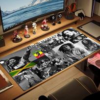 Bob Marley Poster Color Mouse Pad Large Gaming Table Cushion Non-slip Laptop Tablet Big Mousepad XXL Mat Mini PC Playmat With Lock edge 30cmx60cm(11.8x23.6inch) brown