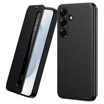 Case for Samsung Galaxy S26 Plus, Smart View Window Leather, black
