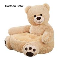 Meškutis Antis Gyvūnas Vaikams Meškutis Sofos Kėdė Minkštas Animacinis Tingus Sofos Užvalkalas Berniukams ir Mergaitėms Yellow Bear Sofa