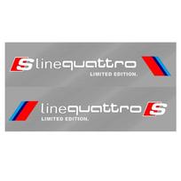 2 vnt. Atspindintis automobilio durų šoninis lipdukas Kėbulo grafika Vinilinė decal skirta Audi S5 S6 S7 S4 S8 TT TTS A4 B8 A3 B6 A6 B7 Q5 Q7 A5 SLINE