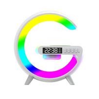 24.5cmWireless Charging Bluetooth Speaker 3-in-1 Technology-sense Bedside Small Atmosphere Light Electronic Digital Display Big G Bluetooth Speaker balta