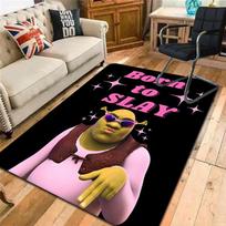 Pink Shrek Rug Floor Mat for Living Room or Bedroom Soft and Comfortable Carpet a Gift for Birthday and Holiday.MFF0918375 100x150cm( 39x59in) brown