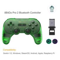 8BitDo Pro 2 Bluetooth Controller Hall Effect Joystick Gamepad for Apple Nintendo Switch 2 PC MacOS Android Steam Deck