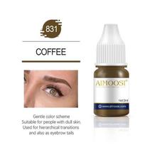 Tattoo Ink Nano Pigment Milkly Colors Semi Permanent Makiažo rinkiniams Atspalvis Antakiai Akių pieštukas Lūpoms Grožis 3ml Microblading Pigments 831 COFFEE