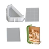 Silicone Resin Moulds Easy Demolding Molds Epoxy Resin Molds Picture Frame Molds Silicone Texture for Photo Frames white