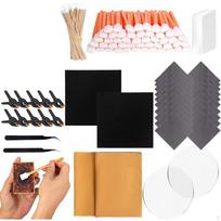 238Pcs Trading Card Cleaning Kit Acrylic Discs Tools Repair Tool Accessories black