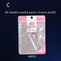 40/80Pcs Sleep Memory Double Eyelid Stickers Invisibility For Hooded Eyes Invisible, Waterproof Eyelid Stickers C white