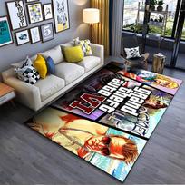Grand Theft Auto VI Themed Design Rug Non-slip rug suitable for living room and bedroom sofas. 80x120cm( 31x47in) gray
