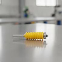 Interlocking Serrated Profile Router Bit | Metal Cutting Edges, Wave Groove Bit, for Panel 8x25x54mm