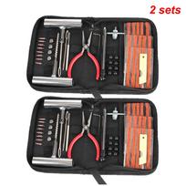 45pcs Car Tyre Repair Set Tire Studding Puncture Plug Repair Tools Bicycle Dirt Pit Bike Motorcycle Auto Accessories UniversalGood product 2 sets gray