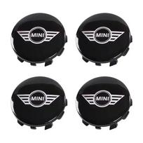 4 vnt. 54 mm 56 mm Automobilio ratlankio centrinės apdailos dangteliai Emblema Ženklelis BMW Mini Cooper One S JCW R55 R56 R57 R58 R60 F55 F56 Clubman black