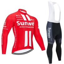 Tour De France Version Cycling Suit Road Bike Spring and Autumn Men's and Women's Long-sleeved Suit Downhill Suit L