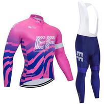 Tour De France Version Cycling Suit Road Bike Spring and Autumn Men's and Women's Long-sleeved Suit Downhill Suit XXL