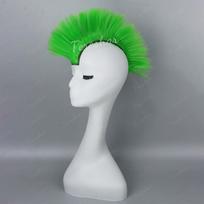 Šalmas Mohawk Sintetiniai Perukai Klijai Mohawk Motociklui Dviračiui Slidinėjimui Snieglentei Šalmo Plaukai Lopai Skinhead Kostiumai Perukas Greičio Jutikliai 6 žolės žalia spalva