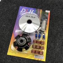 GY6 125 Scooter CVT Drive Belt Kit With Roller Weights Springs Driver Pulley Honda Dio Derbi RSZ GY6 125 DLH Primary Drive Clutch Bell white