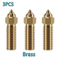 Nozzles For Creality Ender 3 V3 KE K1/K1 MAX Brass Plated Copper Hardened Steel 0.2/0.4/0.6/0.8/1.0mm Hight Flow Nozzles 0.8mm