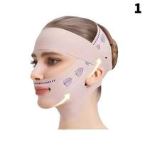 Double-Deck Face Slimming Bandage Face Lifting Belt V Line Face Slimming Strap Double Chin Tightener Slim Strap Facial Mask Tool as the picture