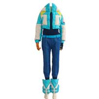 Anime Cosplay Mens Womens DMMD Aoba Seragaki Cosplay Costume Halloween Jacket Coat Cap Hat Winter Christmas Outfit XXXL blue