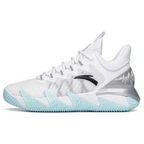 Anta Reverse Blade Shock Absorption Non-Slip Wear-Resistant Low-Top Basketball Shoes Men Sneakers White Black Blue 112121616S-1 42 white