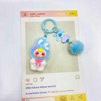 Flocking Gradual Change Standing Baby Three-year-old Cute Grain Doll Small Gift Bag Pendant Car Keychain Cute Baby red