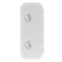 Deck Access Hatch Inspection Cover 180 degrees  Hinged Lid Anti UV with Lock for Marine Boat 24 x 9.5in White white