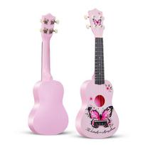 21 colio pradedančiojo ukulelė, keturių stygų, spalvingas vaikiškas muzikos instrumentas white