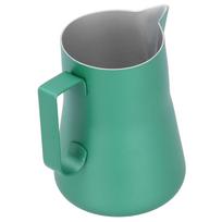 Stainless Steel Coffee Milk Cup Frothing Pitcher Jug Latte Art for Home Coffee UseGreen 550ml žalia