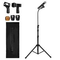 Adjustable Tripod Microphone Stand Heavy Duty Mic Stand Floor Stands Telescopic Microphone Holder Studio Mic Clamp Accessories juoda