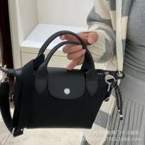 Nailoninis koldūnų krepšys mini odinė rankinė per petį nešiojama dizaino derinys medium 1515 gray