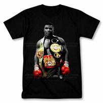 Mike Tyson Undisputed World Heavyweight Champion Graphic T Shirt Vintage Tee M gray