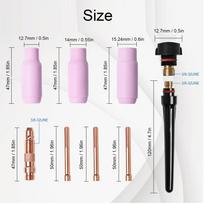 TIG Welding Torch Fit for ARC200 MIG200 MIG250 ARC205 Pro MIG205 Pro 150Amp Air Cooled Lift Gun Equipment Kit with 35-50mm² Quick Connector 8m WP-17V