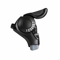 Thumb Shifter Compact with Cable Alloy Handlebar Gear Lever for Commuters, Trail Riding Tx30-right 7 Speed black