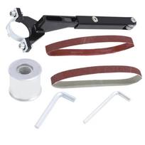 Angle Grinder to Belt Sander Converter Sanding Belt Adapter M10/M14 Angle Grinder for 100/115/125 Wood/Metal Edge Polishing Tool 1 SET-B