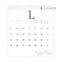 Hobonichi Whiteboard Calendar 2026 Full Size Wall Calendar white