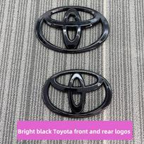 OEM stiliaus ABS+Metalo kompozito bagažinės logotipo ženklelis, skirtas Toyota FJ Cruiser 2007-2015 m. - 3D juodas ir sidabrinis lipdukas, priedai Prado 16-17