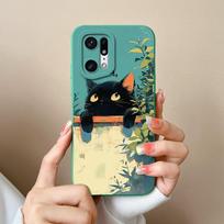 Case For Oppo Find X5 Pro Creative Graffiti Cartoon Astronaut Silicone Soft TPU Shockproof Cover For OppoFindX5 FindX5Pro Fundas Oppo Find X5 black