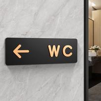 Vyrai Moterys Tualeto Ženklai WC Ženklai Prekybos Centrai Biurų Pastatai Durų Plokštelės Priminimo Indikatorius Plokštelė Viešojo Tualeto Orientacinis Ženklas (as the picture,24x8cm)