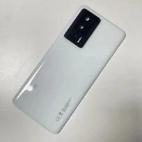Xiaomi POCO F5 Pro 5G 23013PC75G Baterijos Galinio Dangtelio Stiklo Skydelis Galinis Korpusas Su Klijais Pakeisti White With Lens
