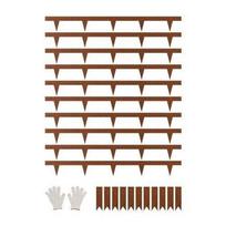 Plieninė vejos ir gėlynų apvado juosta 1016 x 114,3 x 1,5 mm (10 vnt.)