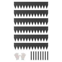 Plieninė vejos ir gėlynų apvado juosta 1016 x 203 x 1,5 mm (6 vnt.)