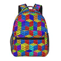 Matematika Rubikas Rubiks Rubikso Žaidėjo Kubas Matematikos Mėgėjai Studentų Kuprinė Mokyklinė Kuprinė Dieninė Kuprinė Žygiams Vyrams Moterims Kuprinė ant Pečių One Size