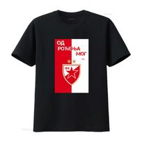 T SHIRT MAGLIA FAN STELLA ROSSA BELGRADO SERBIA CRVENA ZVEZDA 2 S M L XL vintage Washed Slightl M red