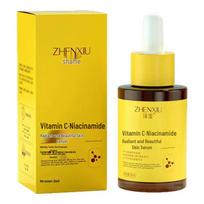 Zhen Xiu Vitamin C Niacinamide Brightening & Rejuvenating Serum: Improves Dullness, Tenderizes, Tightens, Soothes, Moisturizes. yellow