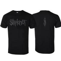 Slipknot - Logotipo Aukšto Klampumo Meno Rašto Metalo Grupės Marškinėliai - Atsitiktinio Stiliaus Madingi Medvilniniai Marškinėliai Tinka Tiek Vyrams, Tiek Moterims S black