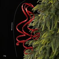 Sparkling 60cm Christmas Glitter Branches Spiral Ribbon DIY Xmas Tree Ornament Glitter Curly Branch Party Decoration 0.6M