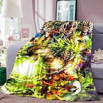 Dragon Ball Anime Spausdintas Antklodė Šilta Komfortiška Flanelinė Antklodė Miegamiesiems, Sofoms, Lovoms, Kėdėms, Iškyloms, Kelionėms-LXR14 130cmx150cm