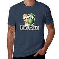 Tic Tac Tshirt Fashion Casual Short Sleeve Top L black