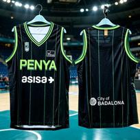 2026/27 Joventut Badalona Unisex Krepšinio Marškinėliai Liemenė, Vyrams Moterims Berankovė Kvėpuojanti Tinklelio Liemenė, Gatvės Krepšinio Marškinėliai 6XL